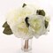 Cream White Rose Bouquet - 6 Lifelike Silk Flowers & Foliage, Elegant Floral Arrangement for Home, Office & Event Decor by Floral Home®